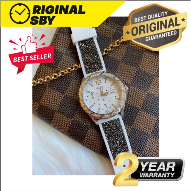 Free box JAM TANGAN PRIA WANITA | RANTAI | KULIT | KARET | MURAH | Wanita gu3ss W1096L1 - Strap Rubb