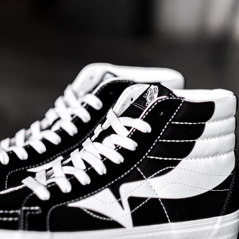 VANS SK8-HI REISSUE WRAP BLACK WHITE ORIGINAL 100%