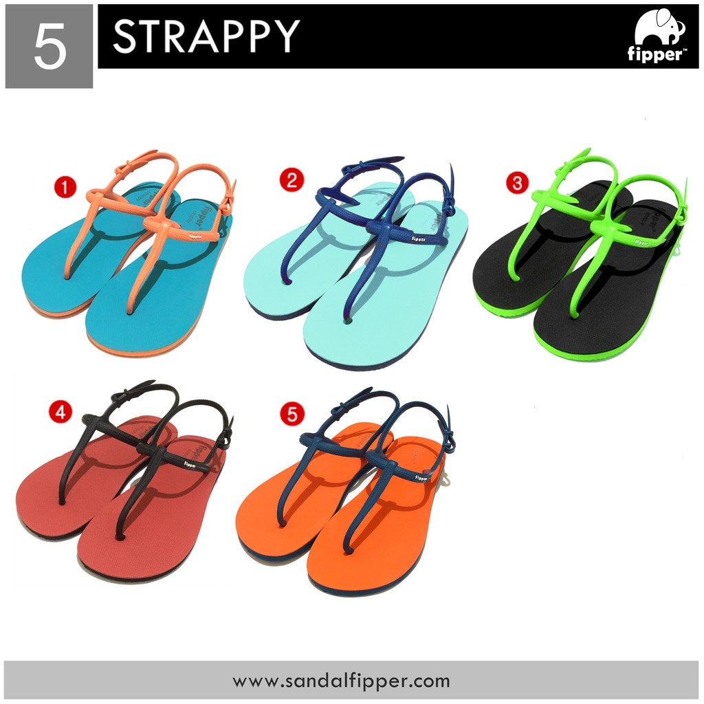 Sendal Fipper  Strappy Sendal Tali  Wanita size 5 35 36 