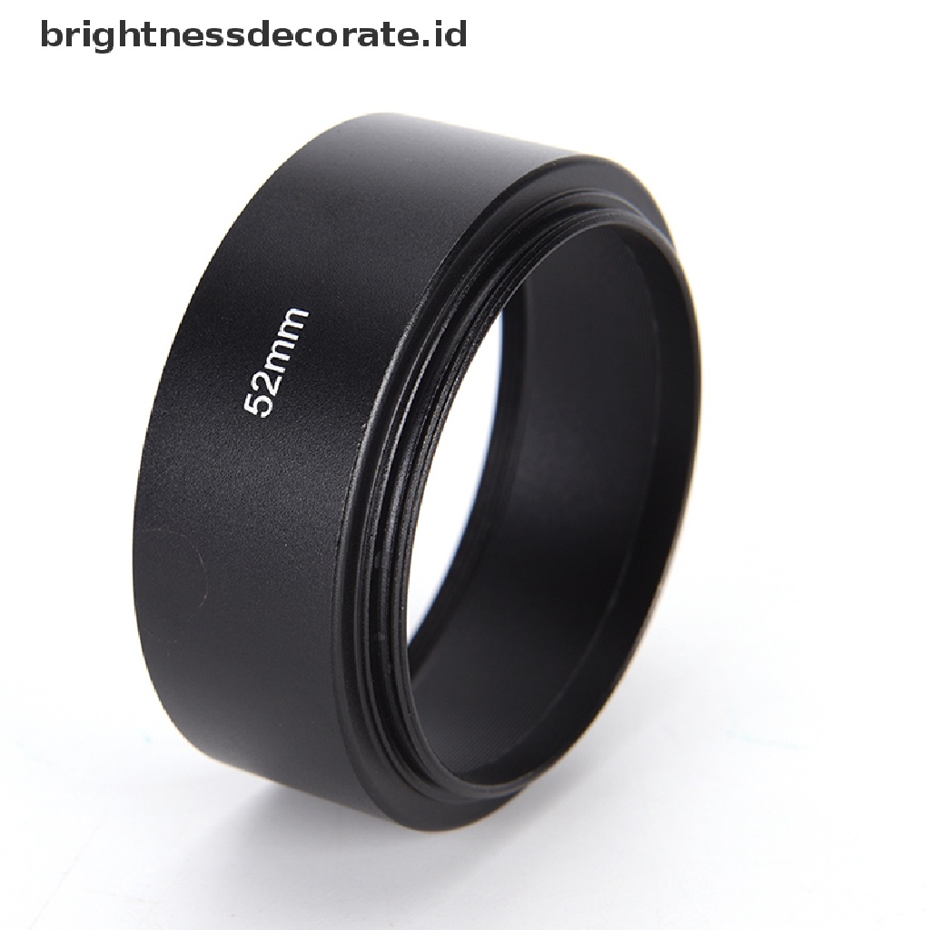 Hood Lensa Kamera Panjang Bahan Metal Alloy 52mm Untuk Canon Nikon