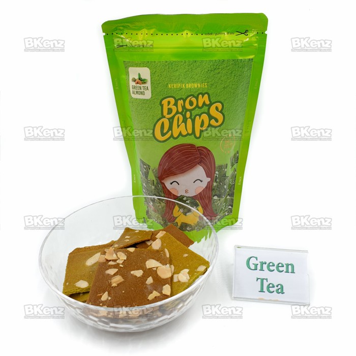 

MURAH BronChips Keripik Brownies Kripik Bron Chips - Green Tea