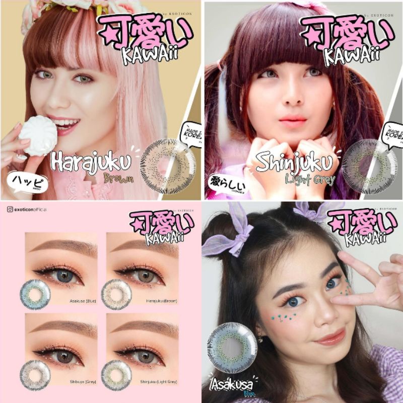 Softlens Exoticon Kawaii Normal Minus s.d-6.00 Made in Korea