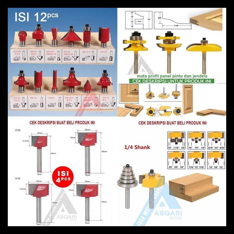 router bit set / mata profil / mata trimmer