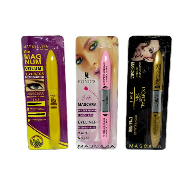 Jual MASKARA & EYELINER 2in1 PONDS, LOREAL. DAN MAYBELLIN WATER PROF