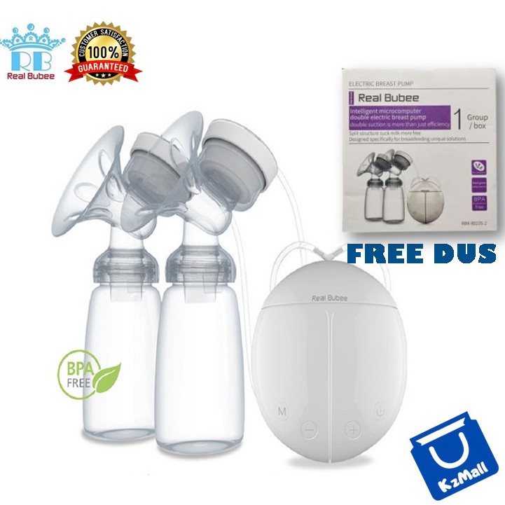 Real Bubee Breast Pump Pompa Asi - Double Elektrik Real Bubee  / Breast Pump Electric BPA Free