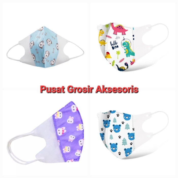 Masker Bayi Anak Ductbill Motif Kartun 3 ply Kids Mask Baby Mask M13 PGM