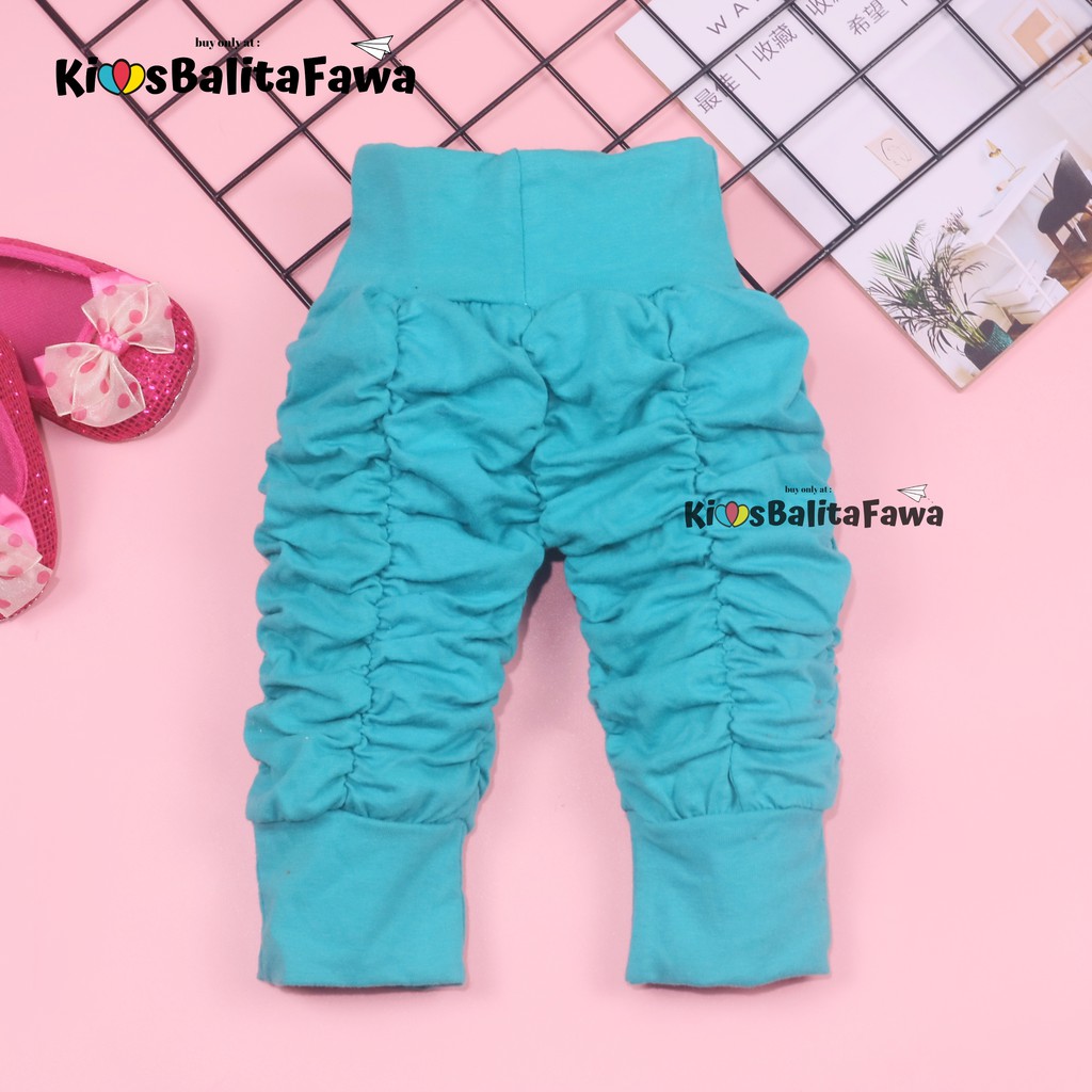 Legging Kerut Polos uk 3-12 bln / Celana Anak Celana Anak Perempuan Celana Legging Murah
