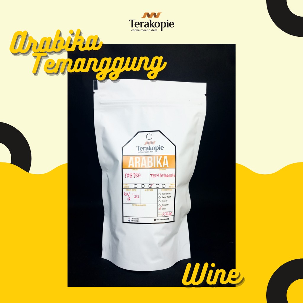 

TERAKOPIE - Arabika Temanggung Wine - 200gr