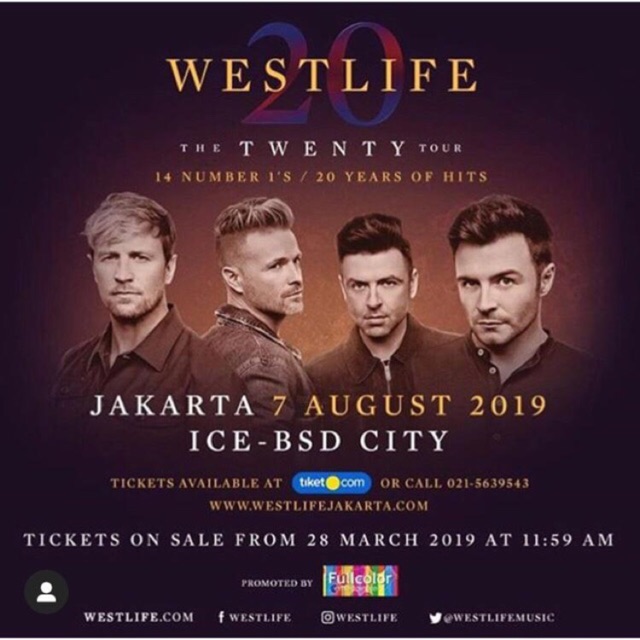 Tiket konser westlife