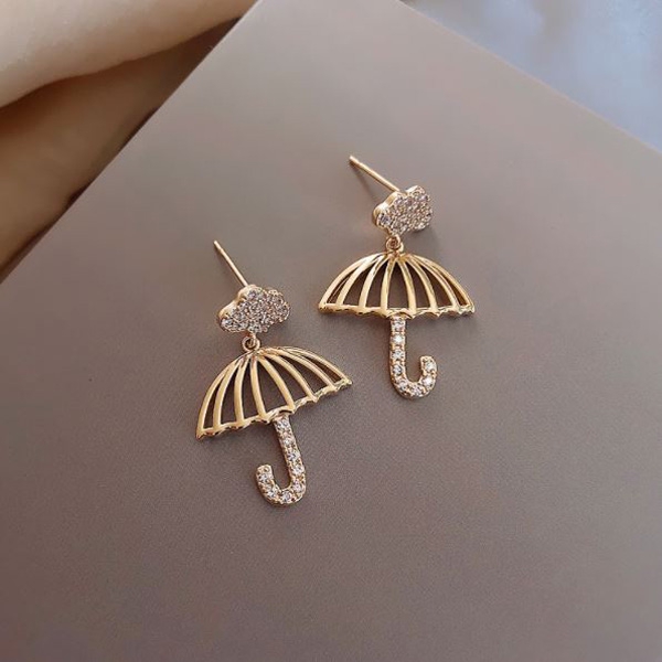 anting bentuk payung diamond umbrella earrings(3E1) jan209