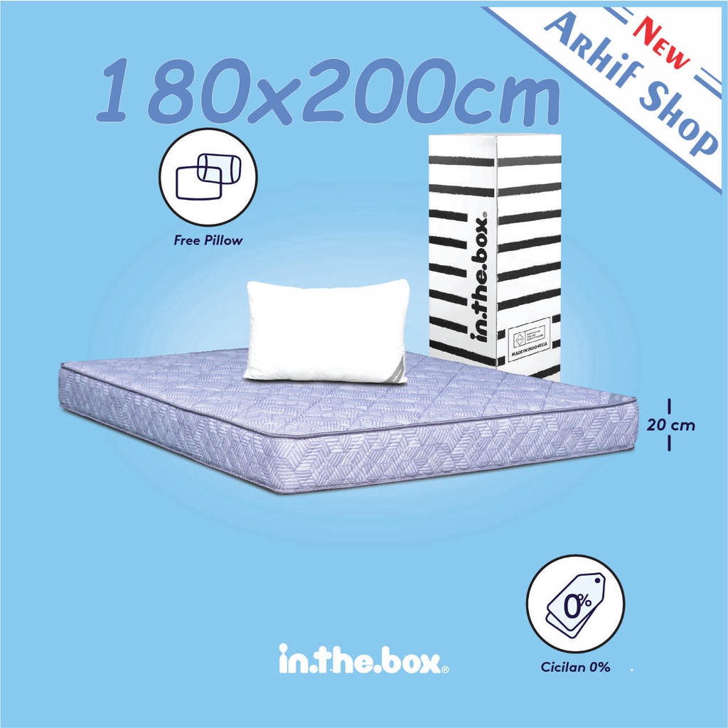 Kasur Busa inthebox hybrid Bed 180x200