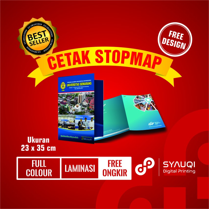 

TERLARIS ! CETAK STOPMAP FOLDER CUSTOM 35x25 cm MUAT KERTAS A4 - PERCETAKAN SYAUQI SEMARANG