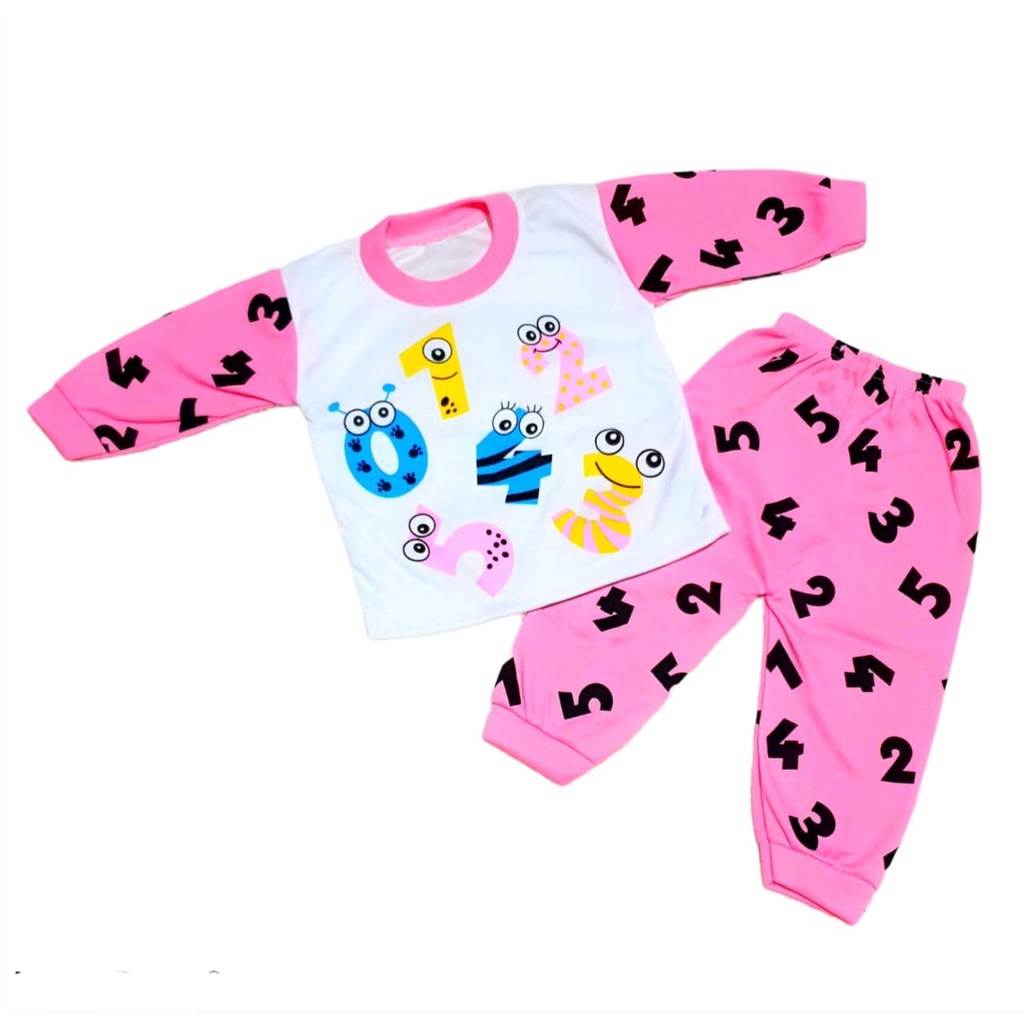 promo piyama murah aju anak /setelan muah baju bayi / setelan murah untuk bayi 0-12 bln satu ukuran 
