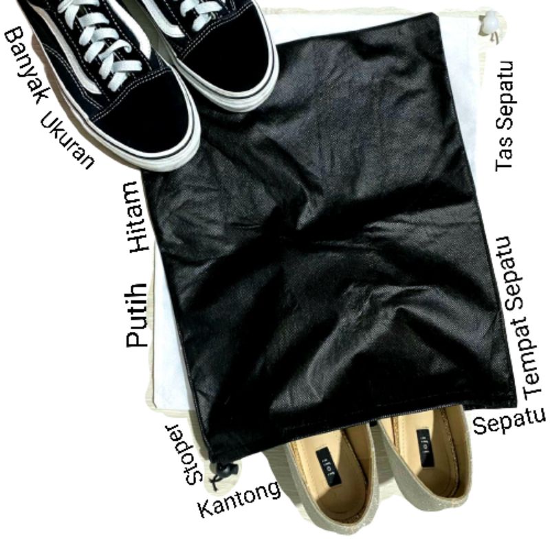 Tas Sèpatu Kantong Sepatu, Bungkus Sepatu, Tempat Sepatu, Pouch Dustbag Simpan Sepatu