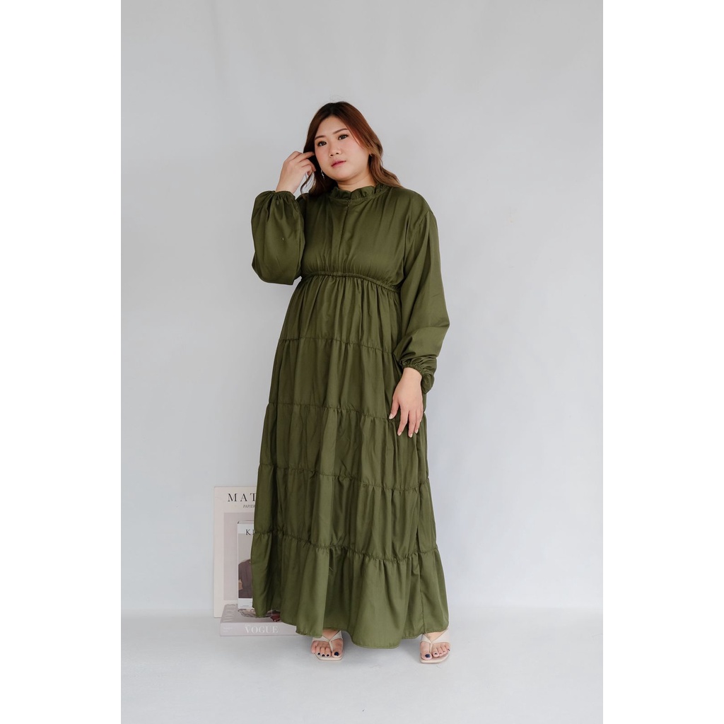 BIGWELL HALLEY DRESS POLOS  SET- DRESS JUMBO/ DRESS BIGSIZE/ DRESS PLUSSIZE /SETELAN WANITA BIG SIZE / SETELAN JUMBO