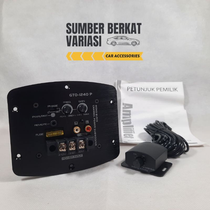 Power Amplifier Monoblock Subwoofer Basstube JBL GTO-1240