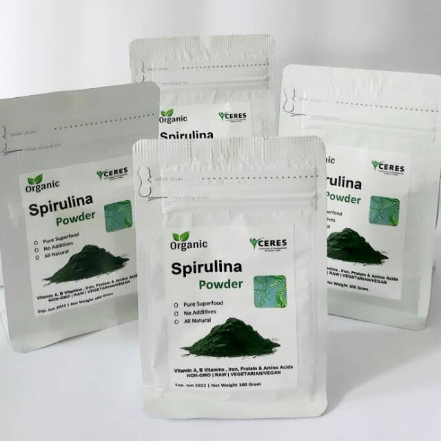 Spirulina Powder, Spirulina Platensis Powder (100gr)