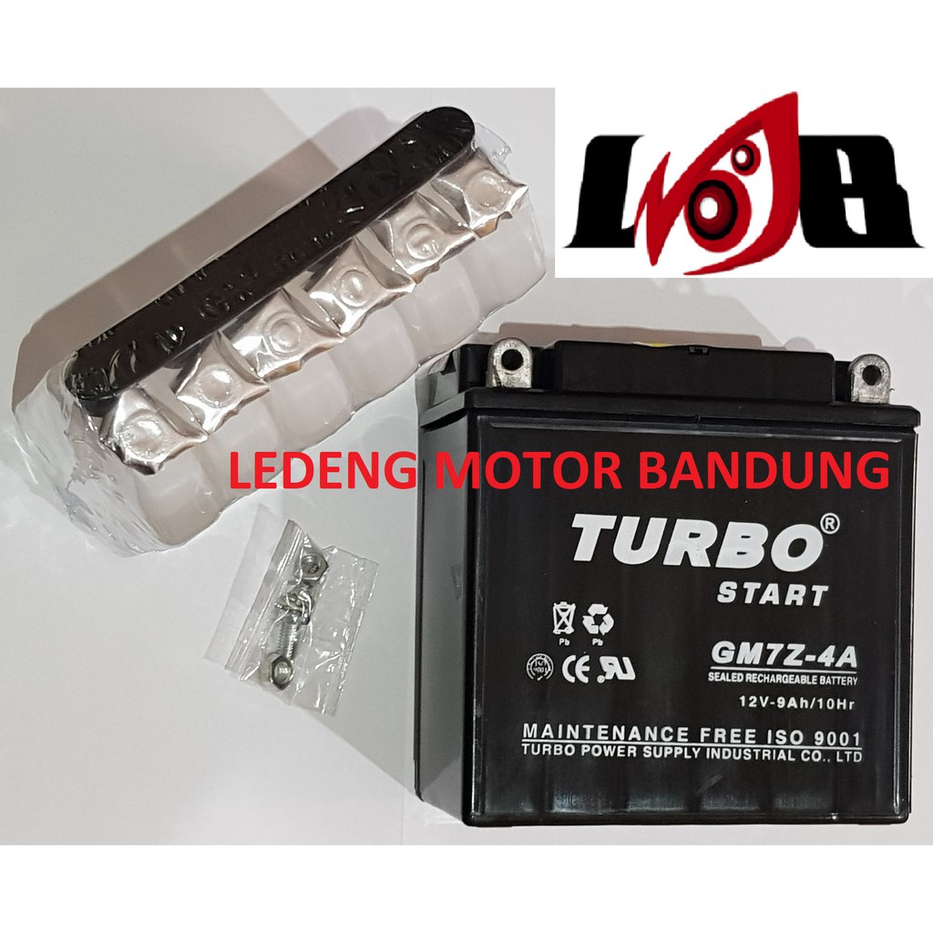 GM7Z-4A Aki Kering Turbo Battery 9 ampere Thunder Bajaj Pulsar