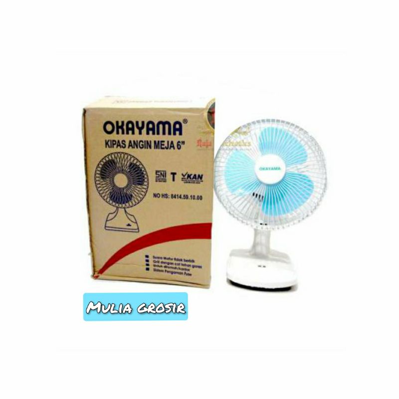 Desk Fan Okayama 6&quot; Kipas Meja Okayama 6&quot;