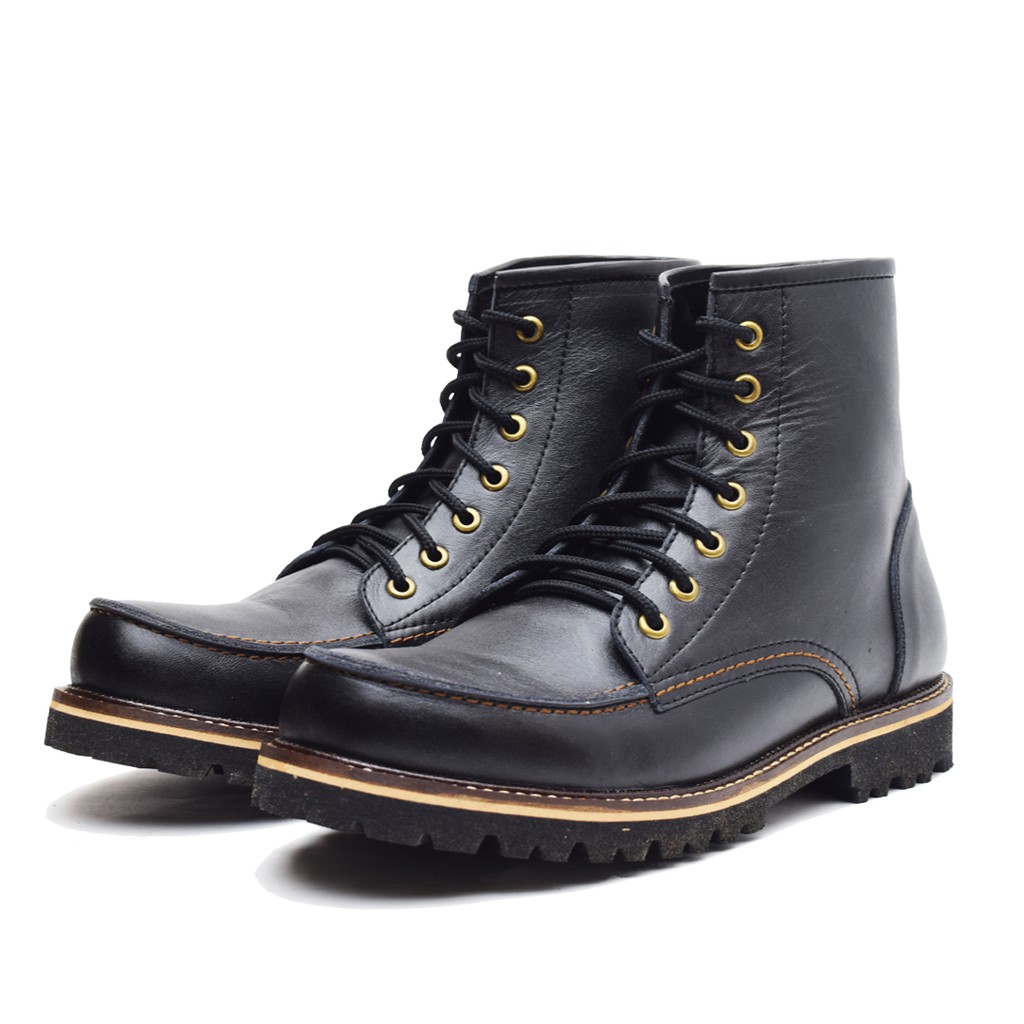 SEPATU Cowok Laki Boots Pria - Sepatu Gunung Branded Sepatu Pria kulit asli original Wetan Pajajaran