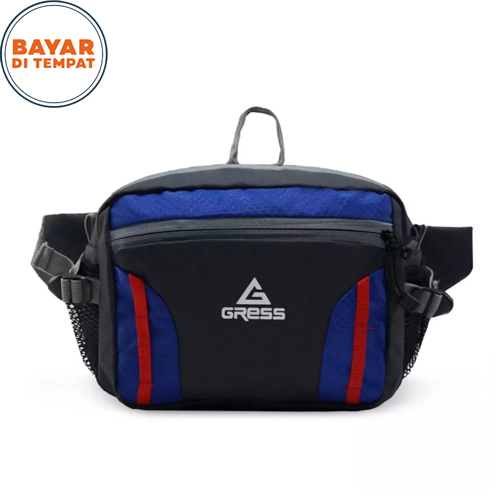 SHOPEE 6.6 SUPER SALE!! Tas selempang laki laki Waistbag Gress Small Promo - Tas selempang Tas Pinggang Pria Terbaru