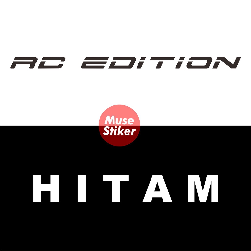 STIKER CUTTING SHOCK BREAKER MOTOR RC EDITION LOGO TERBARU HOLOGRAM MURAH HARGA 1 PCS COD