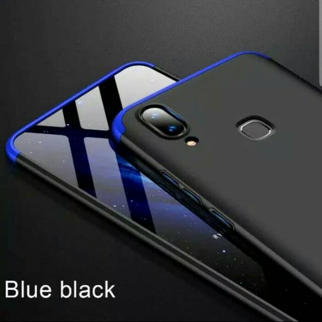 VIVO V11 DAN V11i FINGER PRINT HARDCASE ARMOR 360 GKK ORIGINAL 3IN1 FULL COVER CASE