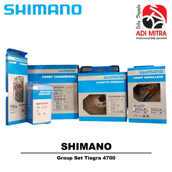 Shimano Tiagra 4700 10 Speed Groupset Sepeda