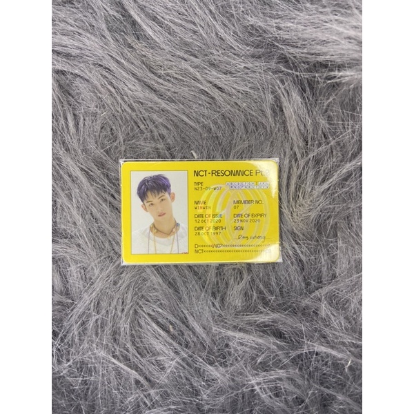 NCT Photocard (ID Card) Winwin