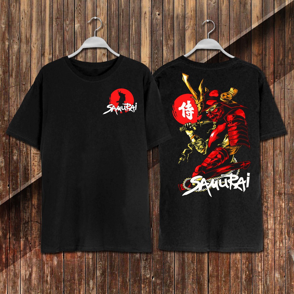 SULTANA [Bisa Bayar Dirumah] BAJU SAMURAI MERAH/ BAJU KAOS PRIA/ATASAN PRIA SAMURAI JEPANG PRIA BAJU