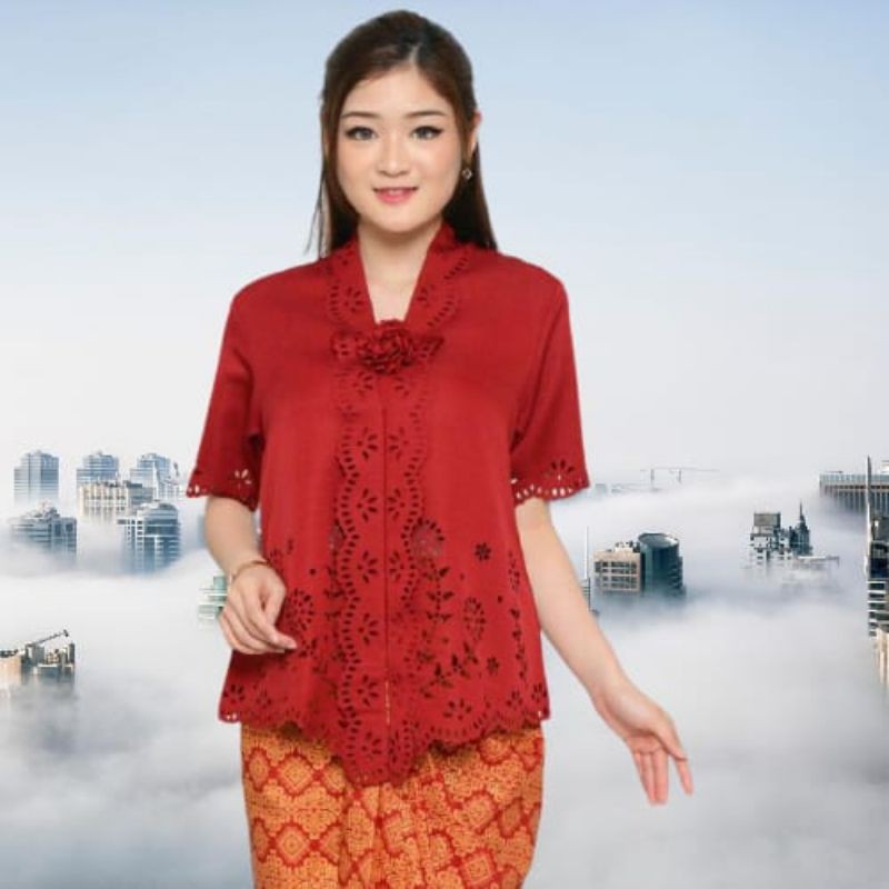 PROMO NATAL Kebaya Encim Senada Katun Laser Import