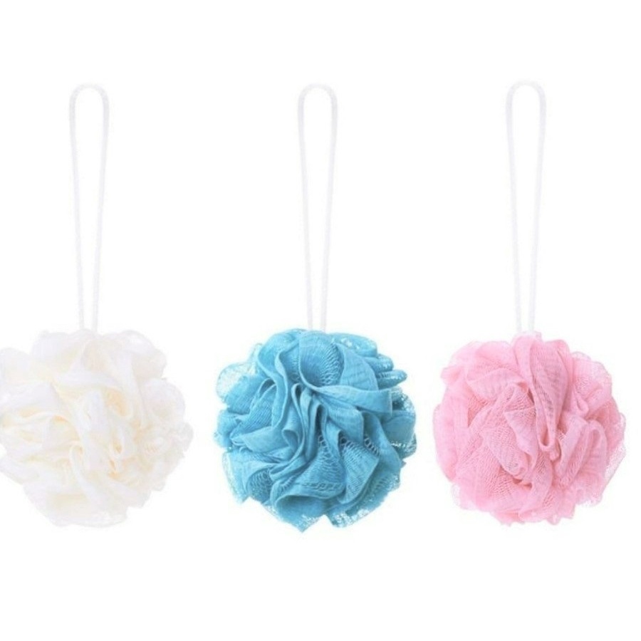 SPONS MANDI SHOWER PUFF SPON JARING MANDI RAINBOW BATH BALL BODY CARE