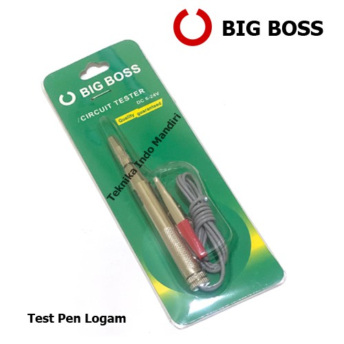 BIG BOSS Test Pen Logam / Voltage Tester Metal