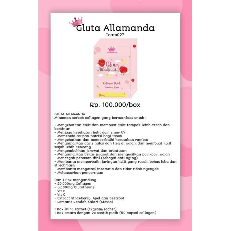 

GlutaAllamanda skin