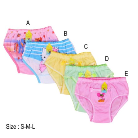 12 Pcs CD Anak 022.4496 CBL Clabella | Celana Dalam Anak Perempuan | Sguna Grosir 12 Pcs