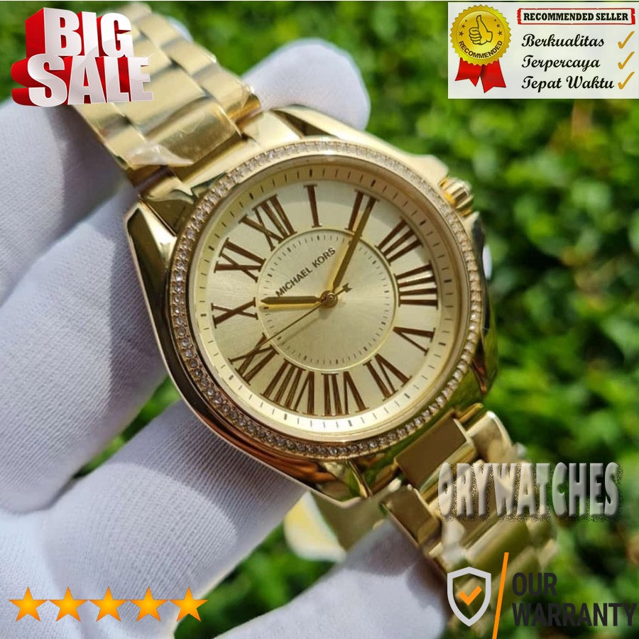 Sale Jam Tangan Michael Kors MK6184 Quartz Strap Stainless Jam Tangan Wanita Recommended Best Editio