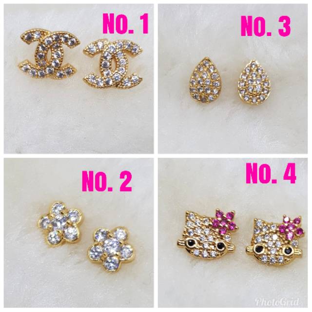 Fifi Fashion Anting Giwang Fashion Diamond Xuping Titanium Antikarat Antialergi