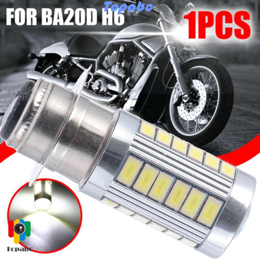 Top Bohlam Led Drl 5730 33smd H6 Ba20D Warna Putih Untuk Lampu Depan Motor