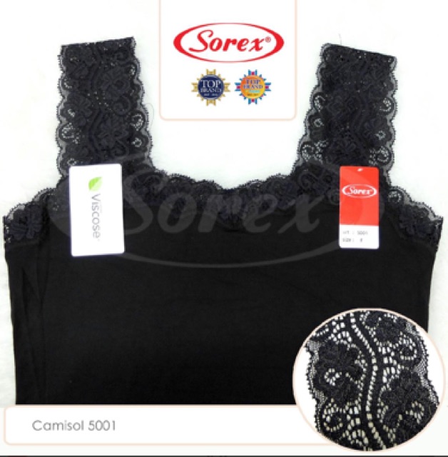 Atasan Tank Top camisol Renda Lebar Sorex 5001 (kamisol)