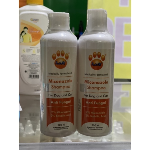 MICONAZOLE SHAMPOO KHUSUS JAMUR KUCING DAN ANJING anti fungal 200ml