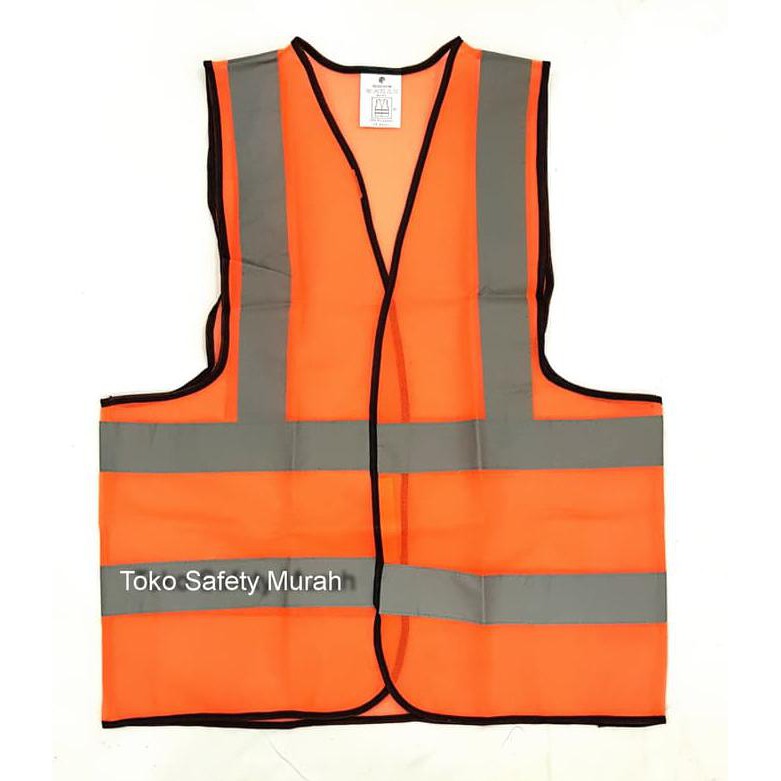"New" Rompi Polyester Orange / Rompi Safety / Baju Safety Alat Safety