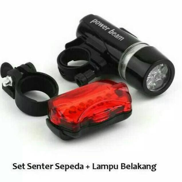 Lampu Senter Sepeda Depan Belakang