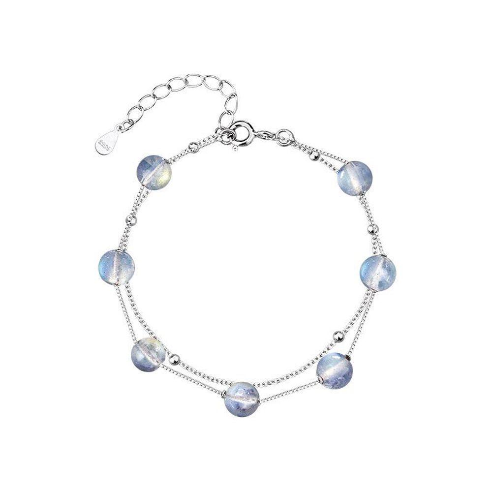 NEEDWAY Wanita Gelang Lucu Peri Perhiasan Hadiah Penyembuhan Tembaga Dekorasi Moonstone Tangan Rings