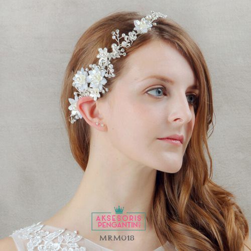 [READY STOCK] AKSESORIS PESTA HIASAN RAMBUT HEADPIECE PENGANTIN BUNGA MRM018