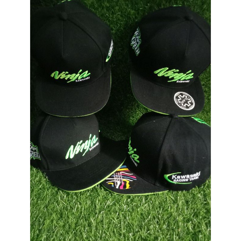 TOPI SNAPBACK KAWASAKI NINJA TEAM GREEN MONSTER ENERGY