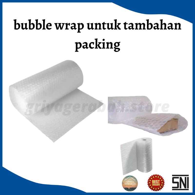 

Bubble wrap untuk tambahan packing
