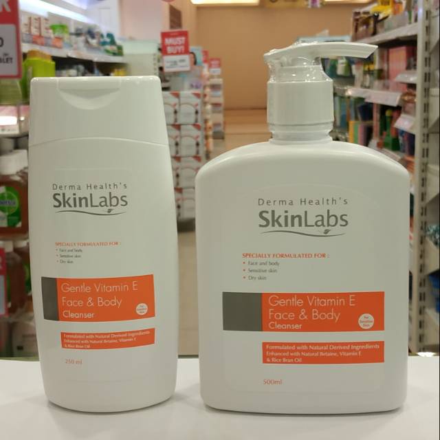 SkinLabs Gentle Vitamin E Face & Body Cleanser Derma Health's
