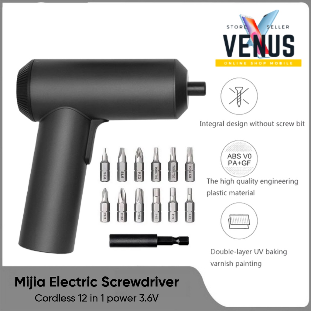 Mijia Electrik screwdriver 12 in 1 - Obeng Listrik Portable