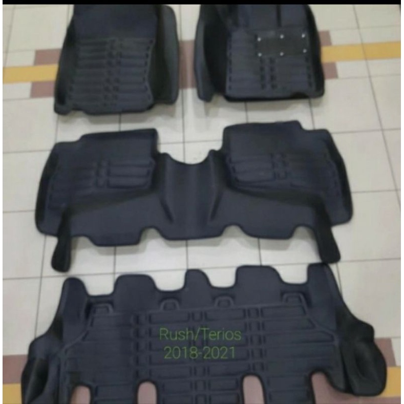 Karpet Mobil Premium 5D 3 Baris All New Rush Terios 2018-2021