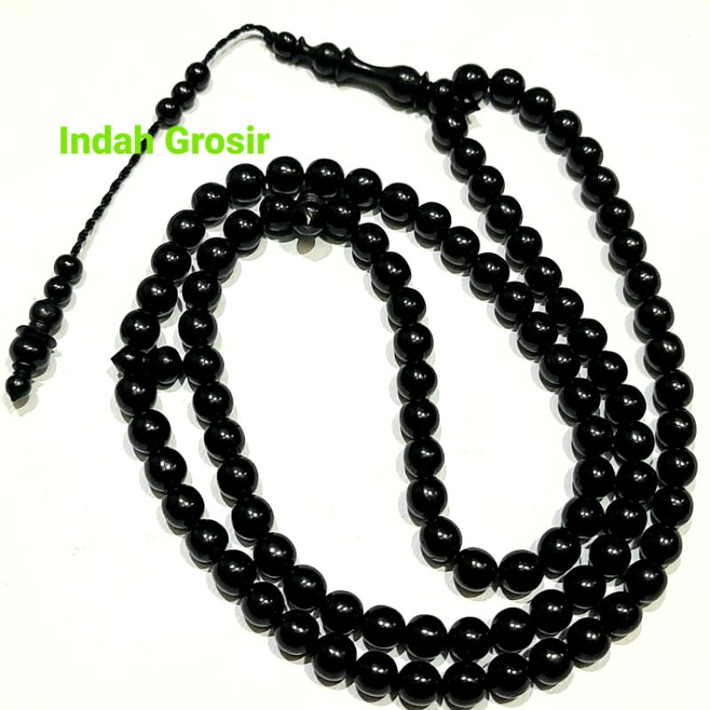 Tasbih Kaoka Kesehatan Warna Hitam 8mm 99Butir Jaminan 100% Asli